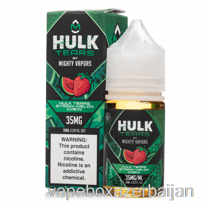 E-Juice Vape Hulk Tears Straw Melon Chew - Hulk Tears Salts - 30mL 35mg